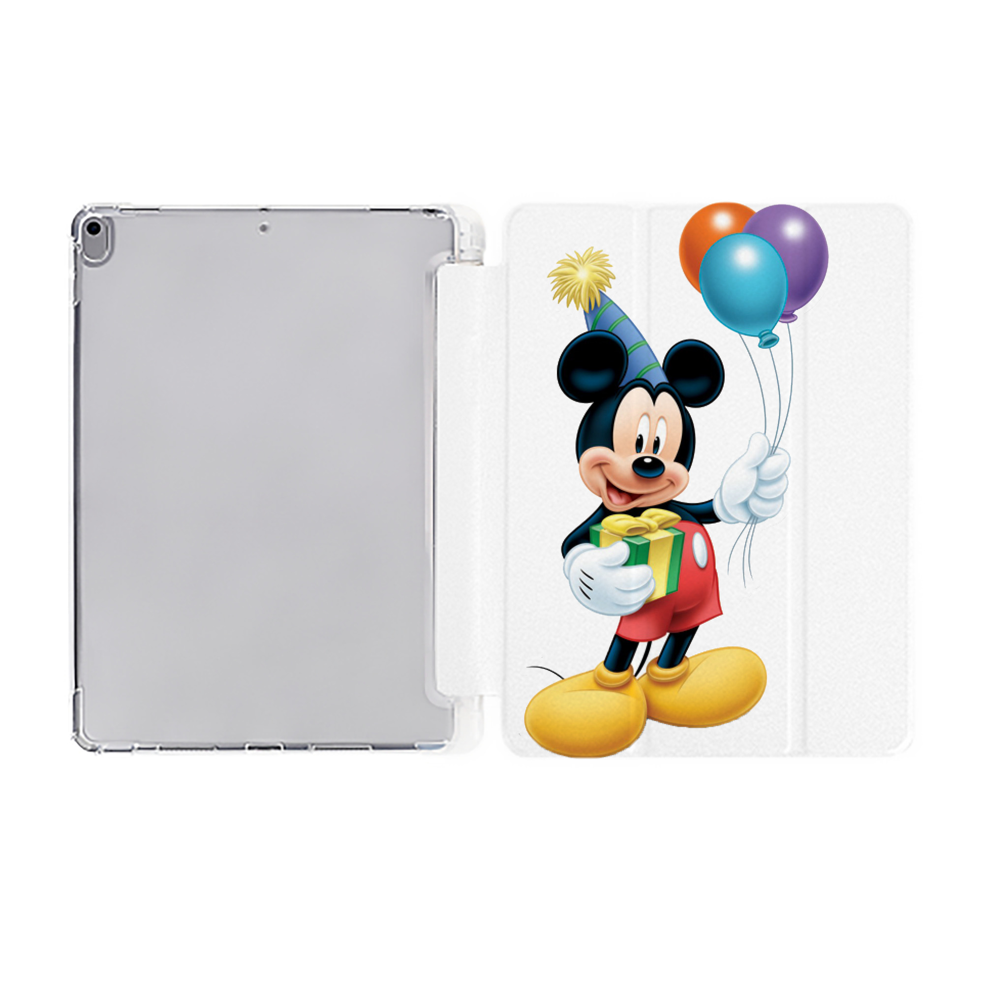 （画像用） ミッキーマウス Mickey Mouse IPad ケース ペン収納付き 三つ折りスタンド PUレザー×シリコン 対応機種9.5/10.5/10.9インチ
